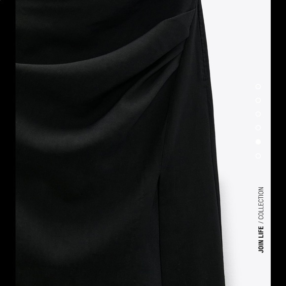 Zara draped linen blend skirt - Picture 6 of 6